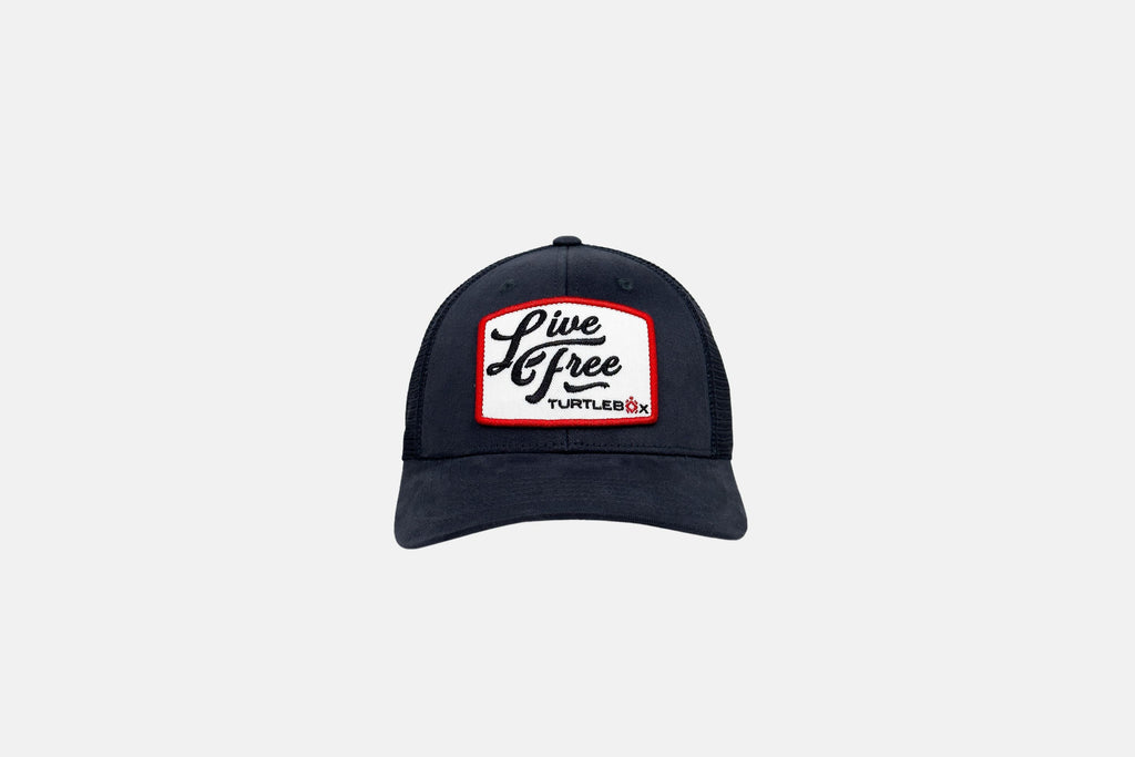 Live Free Patch Blue Hat