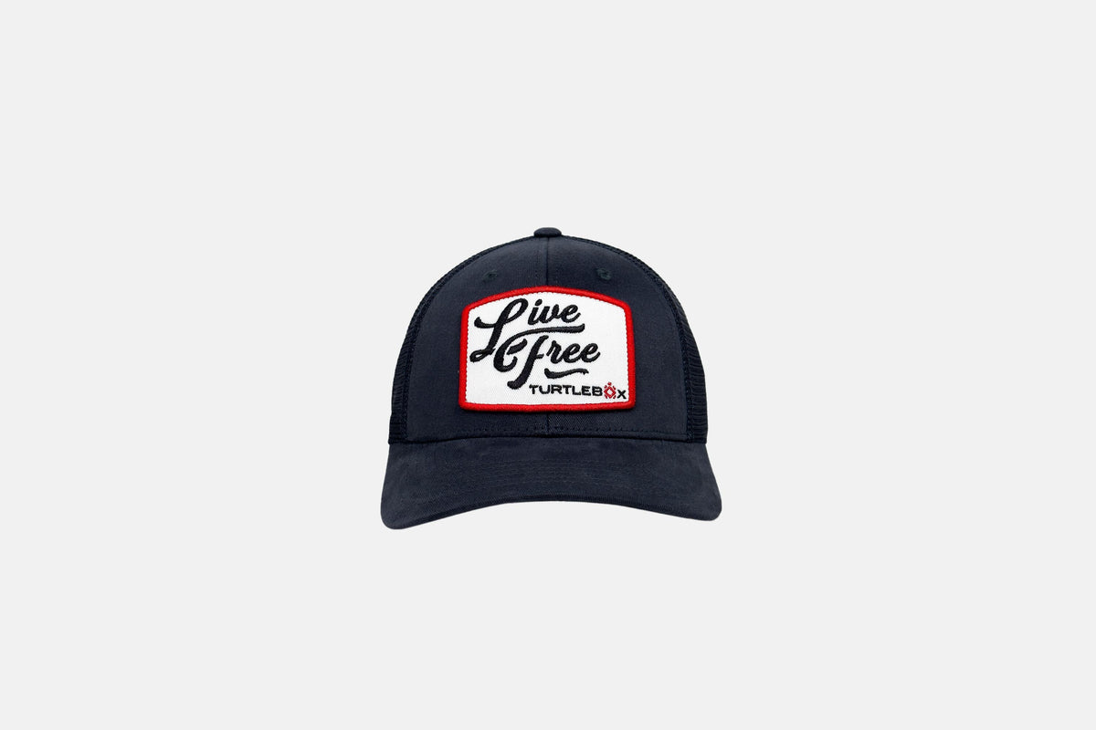 Live Free Patch Blue Hat