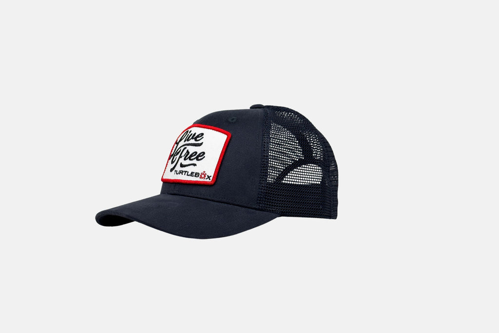 Live Free Patch Blue Hat