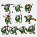 Sticker Pack - Jammin Turtles